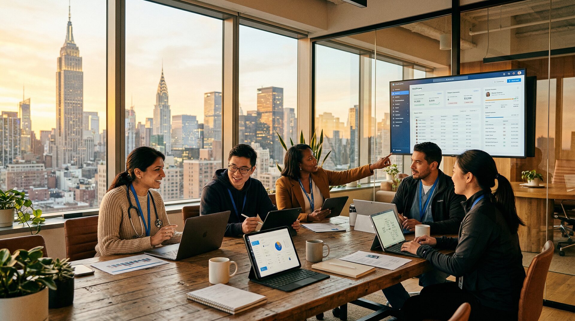 Vital Health team collaborating in Manhattan office