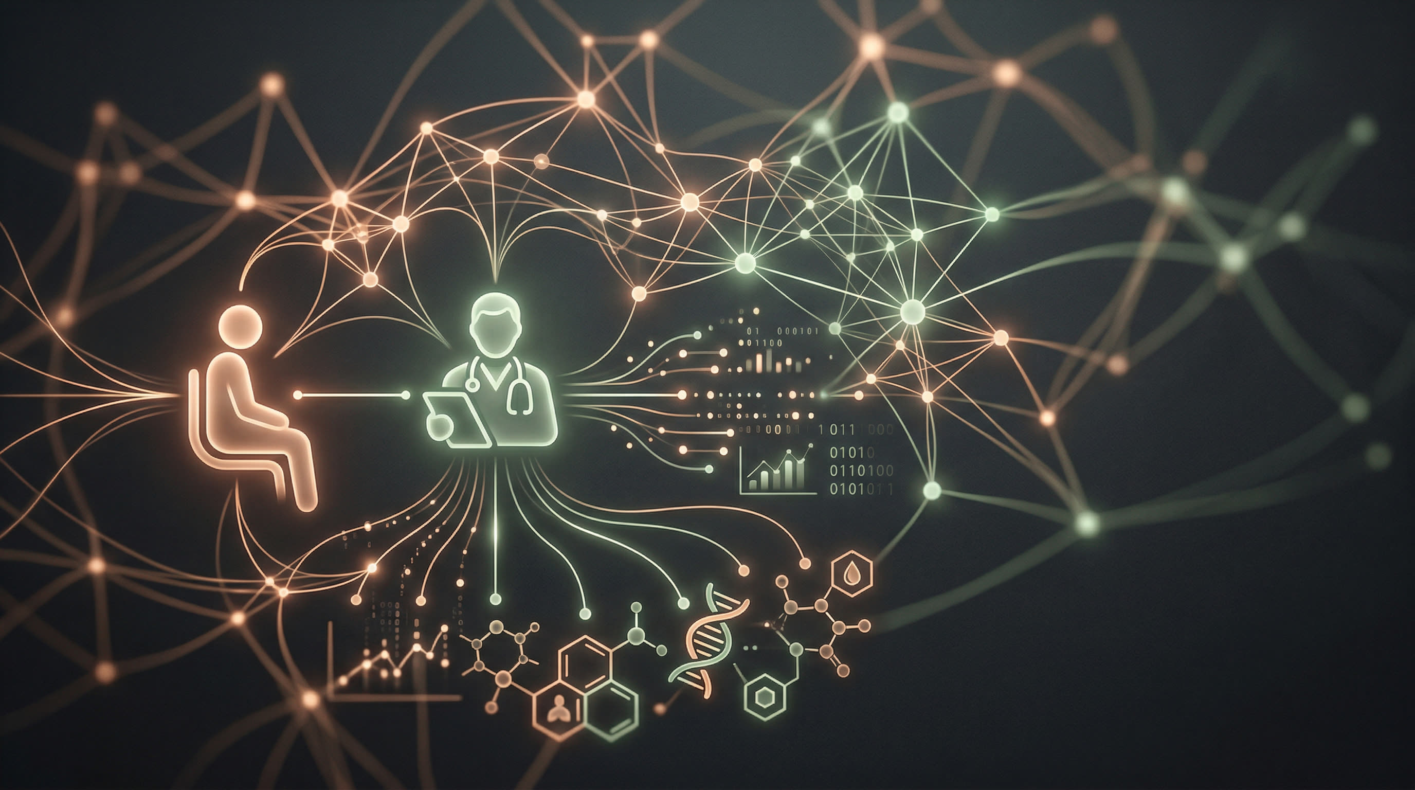AI-powered clinical intelligence network connecting patients, physicians, and data